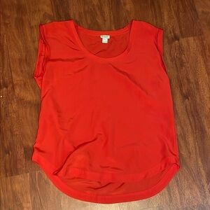 size 10 j. crew lightweight polyester tank top blouse